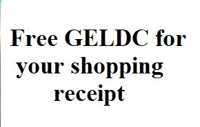Claim GELDC for every purchase you do online and offline